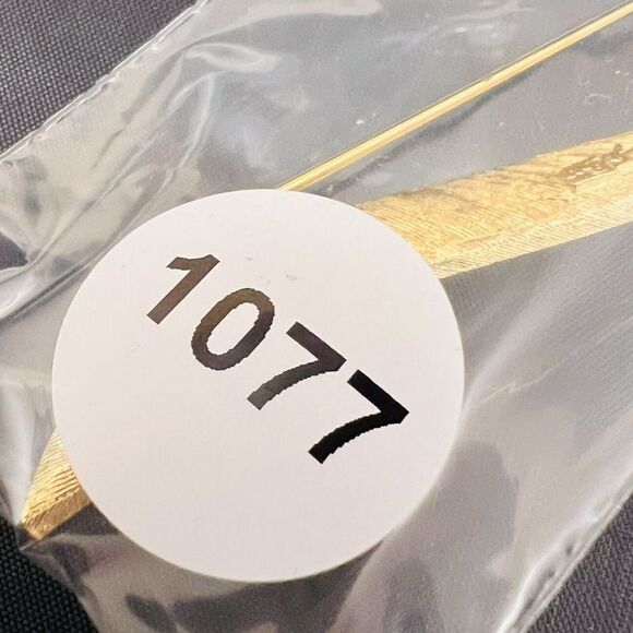 Vintage Coro Pegasus Brooch Brushed Gold Pearl Long Lapel Pin 4" Ribbon 1077 - Picture 9 of 9